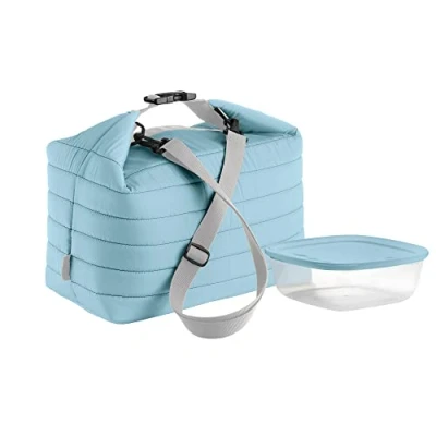 Image of Guzzini On The Go, Large Heat Bag Set with Container Opaque Blue, 30 x 18 h30 cm, 19,6 h7 1400 cc 032903134