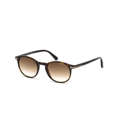Image of Tom Ford Unisex Adult&#039;s FT0539 Sunglass Pant, Avana SCURA with Brown Grad, 48