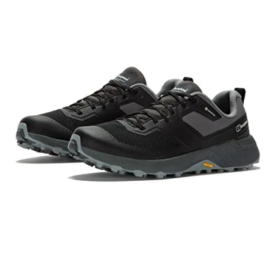 Image of Berghaus Mens M Trailway Active GTX Shoe Blk/Dkgry Hiking Boot, Black Dark Grey, 8.5 UK