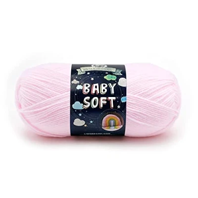 Image of Lion Baby Soft Yarn, Rayon, Multi Colour, 10.16 x 20.32 8.89 cm