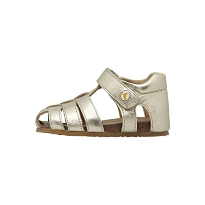 Image of Falcotto Baby Girls Alby Sandal, Oro Platino 0q06, 6 UK Child