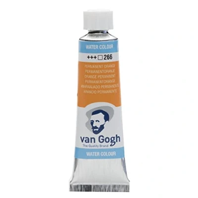 Image of Van Gogh Watercolour Tube 10 ml Permanent Orange 266