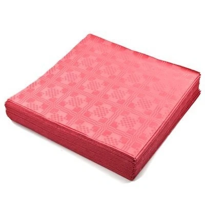 Image of THE TABLECLOTH SHOP Red Paper Table Covers x 25