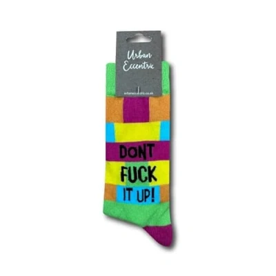 Image of Urban Eccentric Unisex Don&#039;t Fuck It Up Socks Gift 1 Pair Cotton Rich Premium Novelty Gifts