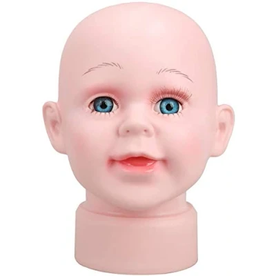 Image of ausuky Baby Child Head Form Mannequin Display Dummy for Hats Wigs Glasses