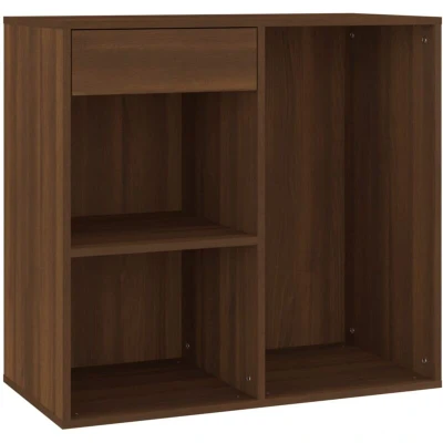 Image of vidaXL Cosmetic Cabinet Brown Oak 80x40x75 cm Engineered Wood