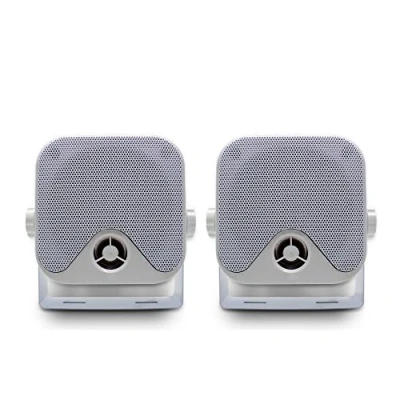 Image of Herdio 120W Waterproof Surface Mount Mini Pod Speakers Marine Box Outdoor Loudspeakers for Car Van Truck Tractor Caravan Motorhome Rear Shelf Deck Dash Roof Boat Home Patio Garden