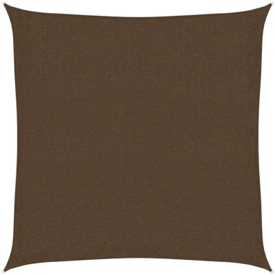 Image of vidaXL Sunshade Sail 160 g/m² Brown 2x2 m HDPE