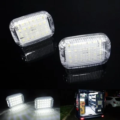 Image of RZG 2x LED Interior Courtesy Cargo Load Space Area Dome Light White Canbus For 2013+ Transit MK8 Tourneo Custom Courier Connect