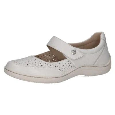 Image of CAPRICE Women&#039;s Damen 9 22156 42 Ballet Flat, White Nappa, 5 UK