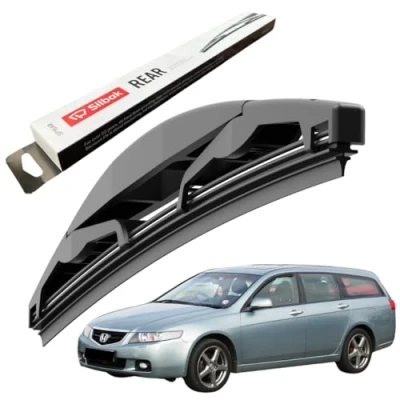 Image of Silbak Rear Windscreen Wiper, fits for HONDA ACCORD TOURER (02/2003 08/2008) Wiper Blade, 330mm