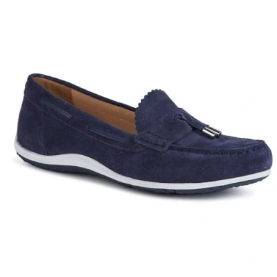 Image of Geox Women&#039;s D Vega Moc A Moccasin, Navy, 5.5 UK