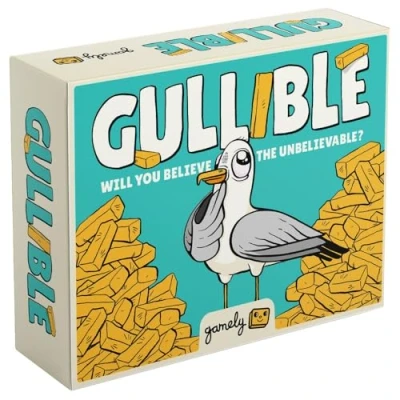 Image of Gullible: the super fun party game of creativity, bluffing and hilarious facts. Will you fool your family friends or believe unbelievable?