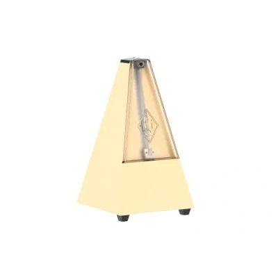 Image of WITTNER 817K Pyramid Shape Metronome with bell Ivory