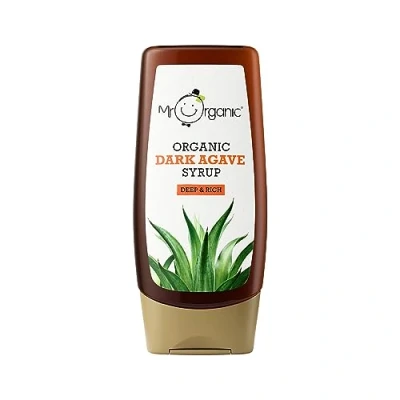 Image of Mr Organic Dark Agave Syrup 250 ml Non GMO &amp; Preservative Free Gluten Vegan Made With Pack of 1