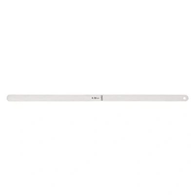 Image of Starrett 667M 50 Steel Thickness Feeler Gage, 0.5mm Thickness, 12.7mm Width, 300mm Length