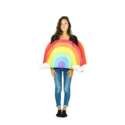 Image of Bodysocks® Rainbow Fancy Dress Costume (Adult)