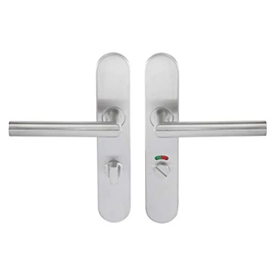 Image of Bricard Tempo Disco 666470 Set of Stainless Steel Handles on Plate, 666471