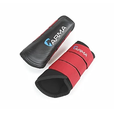 Image of Shires Arma Neoprene Brushing Boots 170A, deep red, XFull
