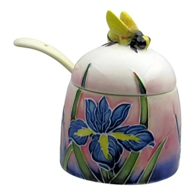 Image of Old Tupton Ware Honey Pot Iris Design