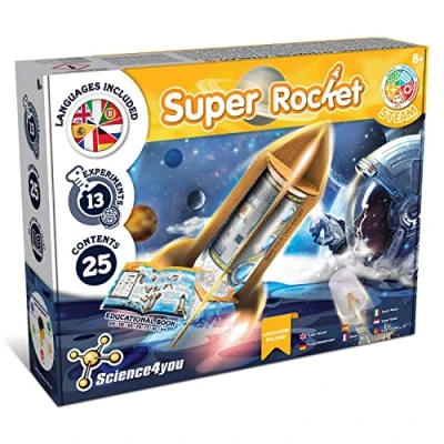 Image of Science4you Super Rocket Launcher for Kids 13 Science Experiments Kids: Build Your Own Bottle Rocket, Water Kit Garden Toys, Educational Kits 8 12 Years Old