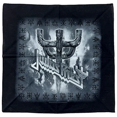 Image of Judas Priest Logo &amp; Fork Bandana Black