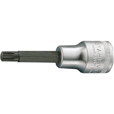 Image of Stahlwille 03161110 2054X Chrome Alloy Steel Screwdriver Socket, 1/2 inch Drive, M10 Size, 110 mm Length, Pack of 5