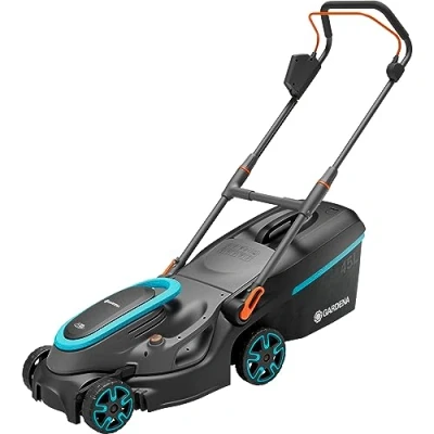 Image of Gardena Battery Lawnmower PowerMax 37/36V P4A without battery: 37 cm cutting width, 45 l catcher capacity, central height adjustment, brushless PowerPlus motor with Eco mode (14638 55)