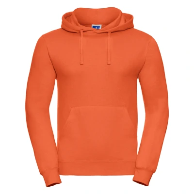 Image of Russell Athletic Colour Mens Hooded Sweatshirt / Hoodie (Orange) Size Medium