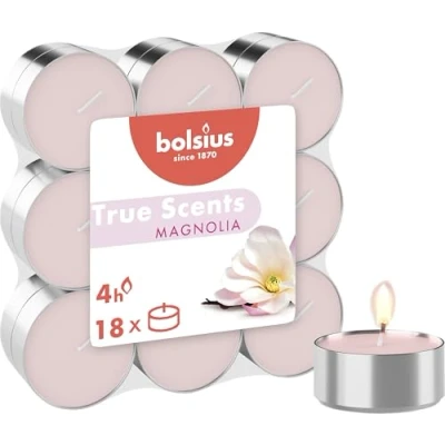 Image of Bolsius Tea Lights True Scents Magnolia 18 Pieces