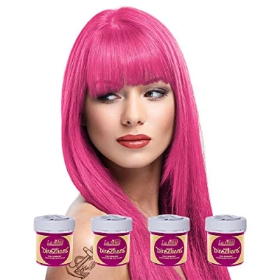 Image of 4 x La Riche Directions Semi Permanent Hair Color 88ml Tubs CARNATION PINK