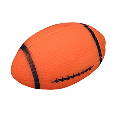 Image of GREENLANS 1 Pet Puppy Chew Bite Rugby Ball Squeaker Squeaky Training Sound Toy Dog Gift