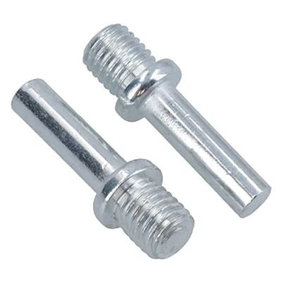 Image of Spindle Drill Adaptor M14 x 2 Threads with a 10mm (3/8in) Shaft 2pc Set Polishing