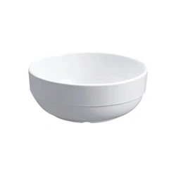 Image of Glazed Bowl 5.5 Inch 14cm Melamine White (Pack of 6) GB C106
