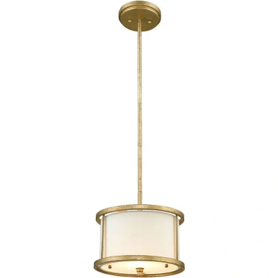 Image of Lemuria 1 Light Round Ceiling Mini Duo Mount Pendant Gold, E27