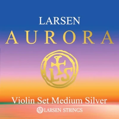 Image of Larsen Aurora violin strings set 4/4 with D silver medium