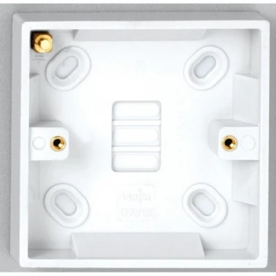 Image of Vimark 1 Gang 16mm Pattress Box V1220E