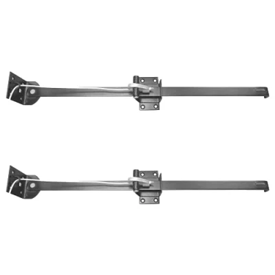 Image of ZEROplus Garage Door Holders, Pair, Cord Operated, Epoxy Black (610mm Long Bar)