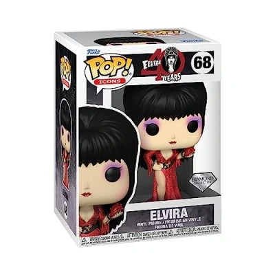 Image of Funko Pop! Icons: Elvira Mistress Of the Dark 40th Collectable Vinyl Figure Gift Idea Official Merchandise Toys for Kids &amp; Adults Music Fans