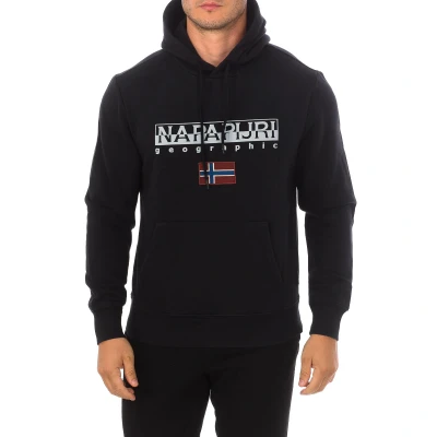 Image of Napapijri Mens B Ayas long sleeve and round neck sweatshirt NP0A4GJA men Black Cotton Size Medium