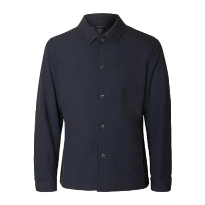 Image of SELECTED HOMME Men&#039;s Slh Robert Hybrid BLZ Noos Jacket Blazer, Dark Sapphire, M