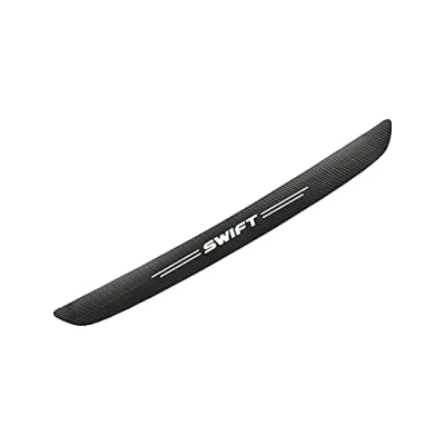 Image of Rear Bumper Protector Strips, for Suz uki Swift Car Trunk Scratch Guard Sill Plate Cover Sticker Styling Accessories Carbon Fiber,Black