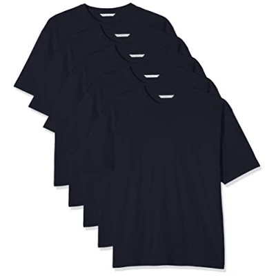 Image of Kustom Kit Men&#039;s Hunky T Shirt, Blue (Navy Blue), XXXXX Large (Pack of 5)