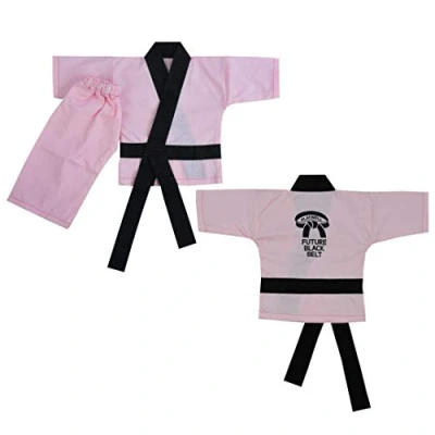 Image of Playwell Martial Arts Gifts Pink Baby Girl Karate Uniform (Infant suit) (1 2 Years)