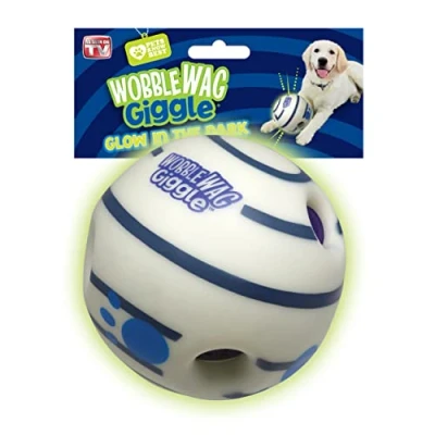 Image of Wobble Wag Giggle Ball Interactive Dog Toy Fun Sounds When Rolled or Shaken Pets Know Best As Seen On TV