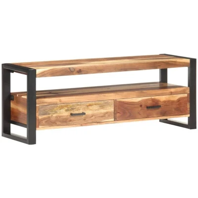Image of vidaXL TV Cabinet 120x35x45 cm Solid Wood with Honey Finish