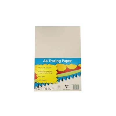 Image of Clairefontaine Goldline Trace Paper, A4, 63gsm, 20 sheets UK Exclusive