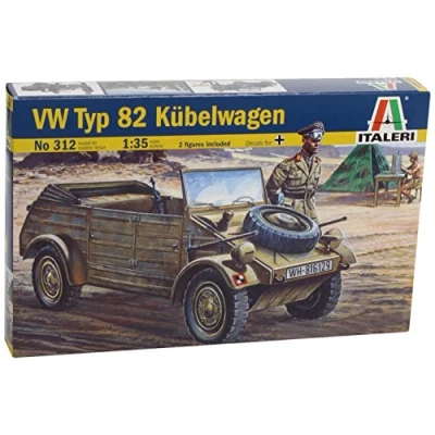 Image of Italeri ITA312 VW Bucket Trolley Type 82 Volkswagen Scale Model kit, Green, Mittel