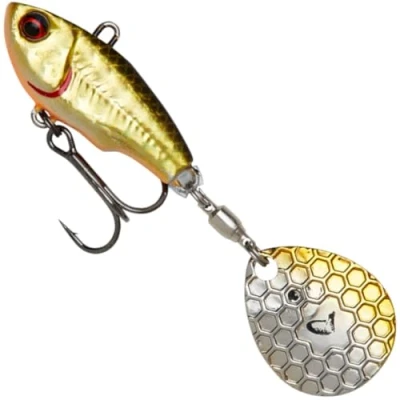 Image of Savage Gear Fat Tail Spin Sinking Jig Spinner, Size/Weight/Color: 6.5cm / 16g Dirty Roach