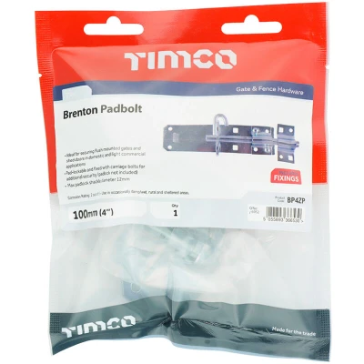 Image of 5x TIMCO Brenton Padbolt Zinc BP4ZP